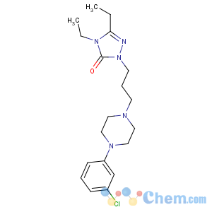 CAS No:52942-31-1 2-[3-[4-(3-chlorophenyl)piperazin-1-yl]propyl]-4,5-diethyl-1,2,<br />4-triazol-3-one