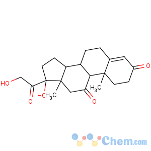 CAS No:53-06-5 (8S,9S,10R,13S,14S,17R)-17-hydroxy-17-(2-hydroxyacetyl)-10,<br />13-dimethyl-1,2,6,7,8,9,12,14,15,<br />16-decahydrocyclopenta[a]phenanthrene-3,11-dione