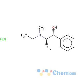 CAS No:530-35-8 Benzenemethanol, a-[1-(ethylmethylamino)ethyl]-,hydrochloride, [R-(R*,S*)]- (9CI)