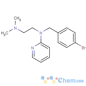 CAS No:531-09-9 N'-[(4-bromophenyl)methyl]-N,N-dimethyl-N'-pyridin-2-ylethane-1,<br />2-diamine
