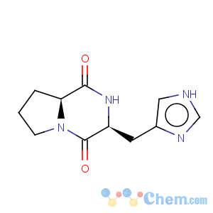 CAS No:53109-32-3 Pyrrolo[1,2-a]pyrazine-1,4-dione,hexahydro-3-(1H-imidazol-4-ylmethyl)-, (3S,8aS)-
