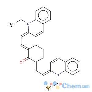 CAS No:53115-02-9 2,6-bis((e)-2-[1-ethyl-2(1h)-quinolinylidene]ethylidene)cyclohexanone
