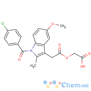 CAS No:53164-05-9 2-[2-[1-(4-chlorobenzoyl)-5-methoxy-2-methylindol-3-yl]acetyl]oxyacetic<br />acid