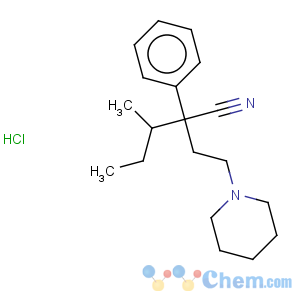 CAS No:53198-87-1 1-Piperidinebutanenitrile,a-(1-methylpropyl)-a-phenyl-, hydrochloride (1:1)