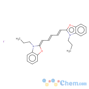 CAS No:53213-90-4 Benzoxazolium,3-propyl-2-[5-(3-propyl-2(3H)-benzoxazolylidene)-1,3-pentadien-1-yl]-, iodide(1:1)