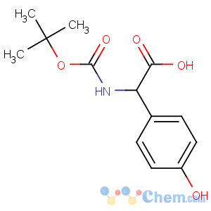CAS No:53249-34-6 2-(4-hydroxyphenyl)-2-[(2-methylpropan-2-yl)oxycarbonylamino]acetic acid