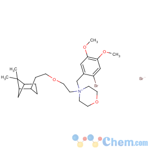 CAS No:53251-94-8 4-[(2-bromo-4,5-dimethoxyphenyl)methyl]-4-[2-[2-(6,<br />6-dimethyl-4-bicyclo[3.1.1]heptanyl)ethoxy]ethyl]morpholin-4-ium