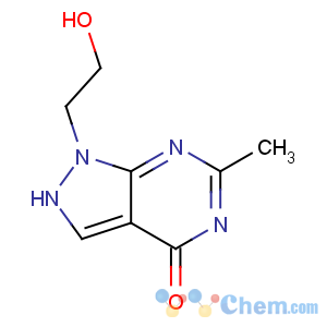 CAS No:5326-76-1 4H-Pyrazolo[3,4-d]pyrimidin-4-one,1,5-dihydro-1-(2-hydroxyethyl)-6-methyl-