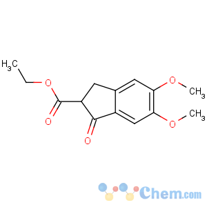 CAS No:53295-44-6 ethyl 5,6-dimethoxy-3-oxo-1,2-dihydroindene-2-carboxylate