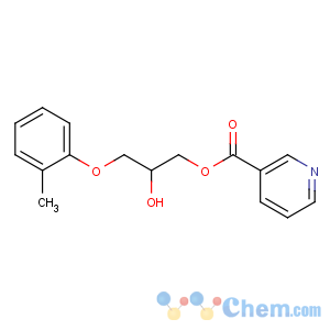 CAS No:533-07-3 [2-hydroxy-3-(2-methylphenoxy)propyl] pyridine-3-carboxylate