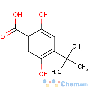 CAS No:5330-57-4 Benzoicacid, 4-(1,1-dimethylethyl)-2,5-dihydroxy-