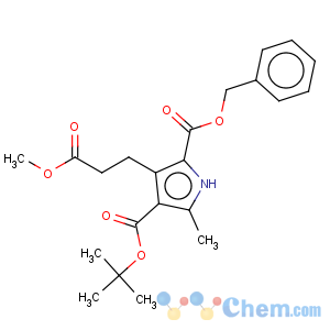 CAS No:53365-80-3 1H-Pyrrole-2,4-dicarboxylicacid, 3-(3-methoxy-3-oxopropyl)-5-methyl-, 4-(1,1-dimethylethyl)2-(phenylmethyl) ester