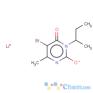 CAS No:53404-19-6 2,4(1H,3H)-Pyrimidinedione,5-bromo-6-methyl-3-(1-methylpropyl)-, lithium salt (1:1)