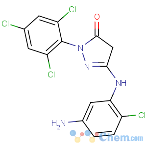 CAS No:53411-33-9 5-(5-amino-2-chloroanilino)-2-(2,4,6-trichlorophenyl)-4H-pyrazol-3-one