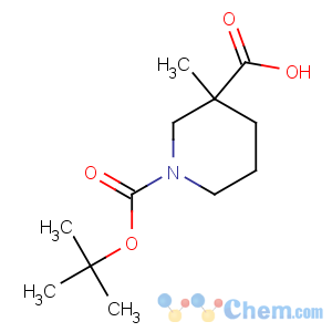 CAS No:534602-47-6 3-methyl-1-[(2-methylpropan-2-yl)oxycarbonyl]piperidine-3-carboxylic<br />acid