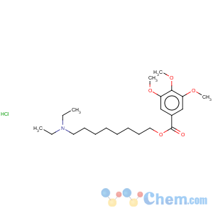 CAS No:53464-72-5 Benzoic acid,3,4,5-trimethoxy-, 8-(diethylamino)octyl ester, hydrochloride (1:1)