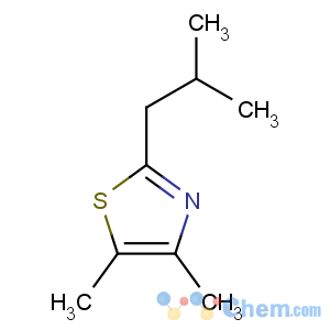 CAS No:53498-32-1 4,5-dimethyl-2-(2-methylpropyl)-1,3-thiazole