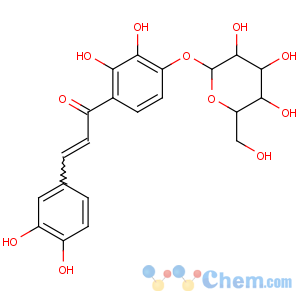 CAS No:535-96-6 2-Propen-1-one,3-(3,4-dihydroxyphenyl)-1-[4-(b-D-glucopyranosyloxy)-2,3-dihydroxyphenyl]-, (2E)-