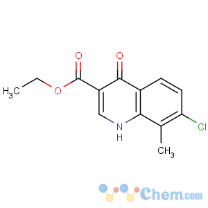 CAS No:5350-94-7 ethyl 7-chloro-8-methyl-4-oxo-1H-quinoline-3-carboxylate
