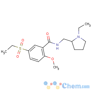 CAS No:53583-79-2 N-[(1-ethylpyrrolidin-2-yl)methyl]-5-ethylsulfonyl-2-methoxybenzamide