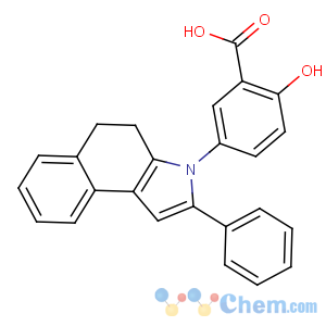 CAS No:53597-27-6 2-hydroxy-5-(2-phenyl-4,5-dihydrobenzo[e]indol-3-yl)benzoic acid
