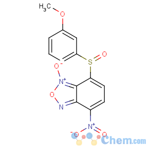 CAS No:53619-53-7 2,1,3-Benzoxadiazole,4-[(3-methoxyphenyl)sulfinyl]-7-nitro-, 3-oxide