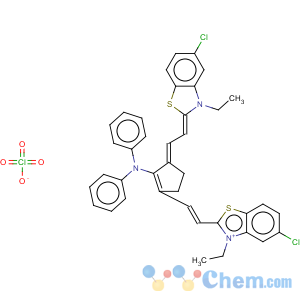 CAS No:53655-17-7 5,5'-Dichloro-11-diphenylamino-3,3'-diethyl-10,12-ethylenethiatricarbocyanine perchlorate