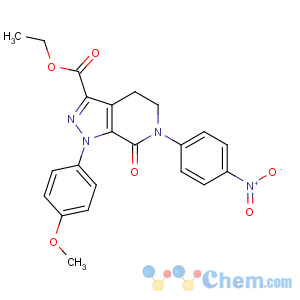 CAS No:536759-91-8 ethyl<br />1-(4-methoxyphenyl)-6-(4-nitrophenyl)-7-oxo-4,5-dihydropyrazolo[3,<br />4-c]pyridine-3-carboxylate