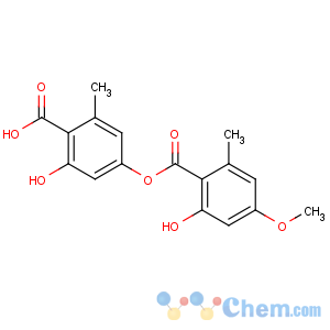 CAS No:537-09-7 2-hydroxy-4-(2-hydroxy-4-methoxy-6-methylbenzoyl)oxy-6-methylbenzoic<br />acid