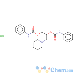 CAS No:537-12-2 1,2-Propanediol,3-(1-piperidinyl)-, 1,2-bis(N-phenylcarbamate), hydrochloride (1:1)