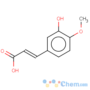 CAS No:537-73-5 3-Hydroxy-4-methoxycinnamic acid