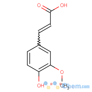 CAS No:537-98-4 (E)-3-(4-hydroxy-3-methoxyphenyl)prop-2-enoic acid