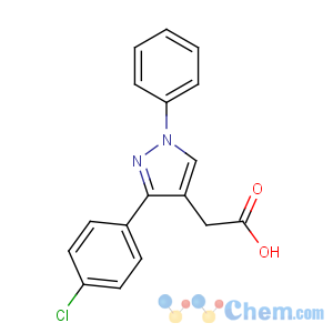 CAS No:53808-88-1 2-[3-(4-chlorophenyl)-1-phenylpyrazol-4-yl]acetic acid