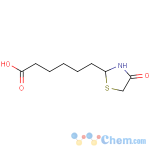 CAS No:539-35-5 2-Thiazolidinehexanoicacid, 4-oxo-