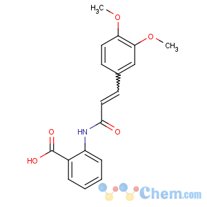 CAS No:53902-12-8 2-[[(E)-3-(3,4-dimethoxyphenyl)prop-2-enoyl]amino]benzoic acid