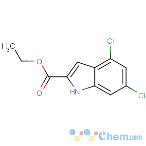 CAS No:53995-82-7 ethyl 4,6-dichloro-1H-indole-2-carboxylate