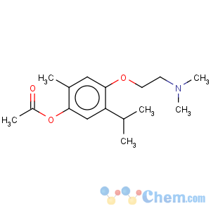 CAS No:54-32-0 Phenol,4-[2-(dimethylamino)ethoxy]-2-methyl-5-(1-methylethyl)-, 1-acetate