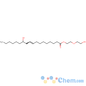 CAS No:5401-17-2 2-(2-hydroxyethoxy)ethyl (Z,12R)-12-hydroxyoctadec-9-enoate