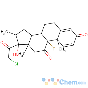 CAS No:54063-32-0 (8S,9R,10S,13S,14S,16S,17R)-17-(2-chloroacetyl)-9-fluoro-17-hydroxy-10,<br />13,16-trimethyl-7,8,12,14,15,<br />16-hexahydro-6H-cyclopenta[a]phenanthrene-3,11-dione