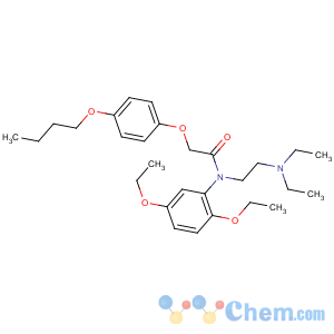 CAS No:54063-40-0 2-(4-butoxyphenoxy)-N-(2,<br />5-diethoxyphenyl)-N-[2-(diethylamino)ethyl]acetamide