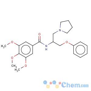 CAS No:54063-41-1 Benzamide,3,4,5-trimethoxy-N-[1-(phenoxymethyl)-2-(1-pyrrolidinyl)ethyl]-
