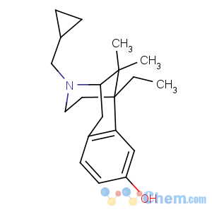 CAS No:54063-47-7 2,6-Methano-3-benzazocin-8-ol,3-(cyclopropylmethyl)-6-ethyl-1,2,3,4,5,6-hexahydro-11,11-dimethyl-