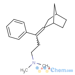 CAS No:54063-48-8 (3Z)-3-(3-bicyclo[2.2.1]heptanylidene)-N,<br />N-dimethyl-3-phenylpropan-1-amine