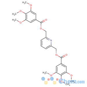 CAS No:54110-25-7 [6-[(3,4,5-trimethoxybenzoyl)oxymethyl]pyridin-2-yl]methyl<br />3,4,5-trimethoxybenzoate