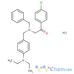 CAS No:5414-61-9 Ethanone,1-(4-chlorophenyl)-2-[[[4-(diethylamino)phenyl]methyl](phenylmethyl)amino]-,hydrochloride (1:2)