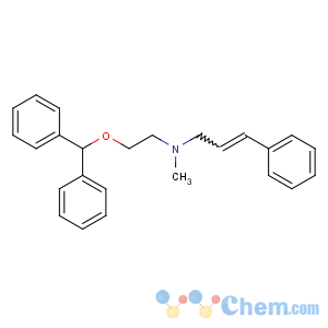 CAS No:54141-87-6 (E)-N-(2-benzhydryloxyethyl)-N-methyl-3-phenylprop-2-en-1-amine