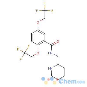 CAS No:54143-55-4 N-(piperidin-2-ylmethyl)-2,5-bis(2,2,2-trifluoroethoxy)benzamide