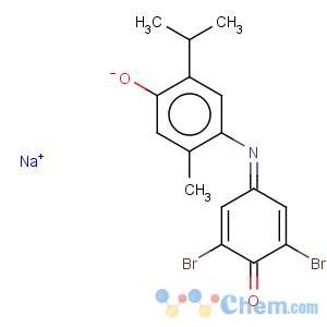 CAS No:5415-31-6 2,5-Cyclohexadien-1-one,2,6-dibromo-4-[[4-hydroxy-2-methyl-5-(1-methylethyl)phenyl]imino]-, sodium salt(1:1)