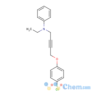 CAS No:54185-98-7 N-[4-(4-chlorophenoxy)but-2-yn-1-yl]-N-ethylaniline