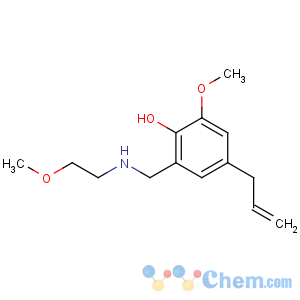 CAS No:54219-79-3 2-methoxy-6-{[(2-methoxyethyl)amino]methyl}-4-(prop-2-en-1-yl)phenol